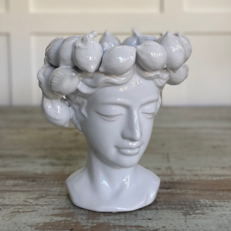 "Mrs Lemon Head" vase