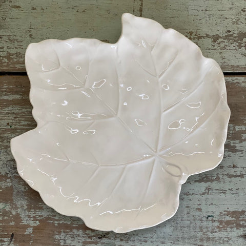 White Leaf Plate