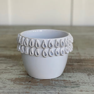 White Cowrie Shell Vase