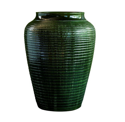 Willow Green Glazed Vase