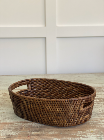 Rattan Oval Tray - small