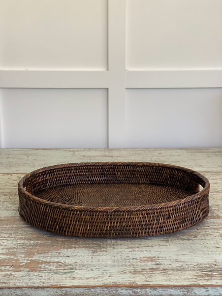 Rattan Oval Tray - large