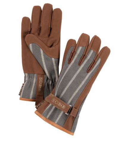 Sophie Conran Everyday Gloves - Grey ticking