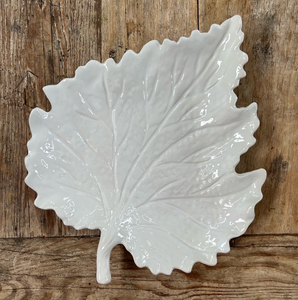 Leaf Platter - white