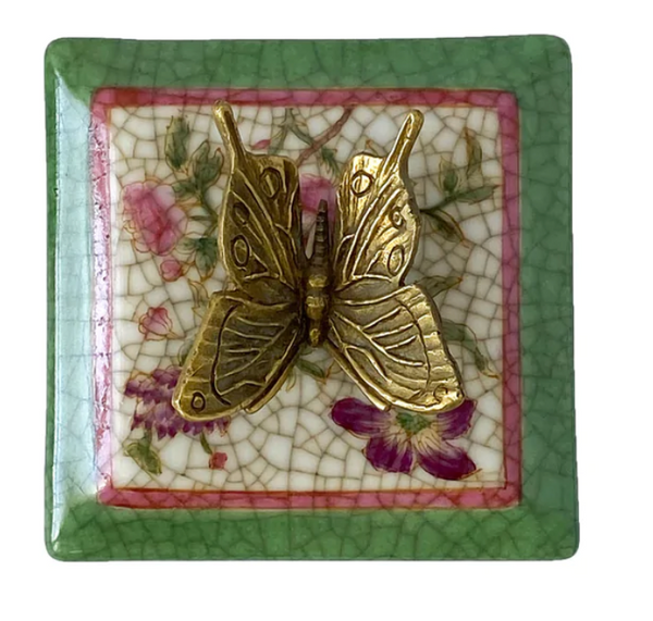 Museo Trinket Box with brass butterfly